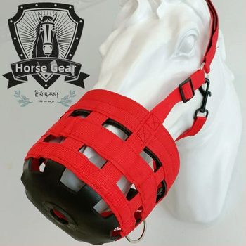 Arklio įranga Jojimo reikmenys Arklio burnos snukis Nesukandantis minkštas guminis snukis nuo įtrūkimų Arklio burnos narvas Nuo ėdimo apsauganti žolė