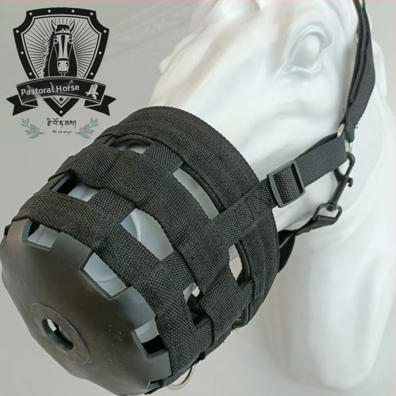 Arklio įranga Jojimo reikmenys Arklio burnos snukis Nesukandantis minkštas guminis snukis nuo įtrūkimų Arklio burnos narvas Nuo ėdimo apsauganti žolė