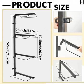 Стойка за седла Amazon TEMU за трансгранична верига за доставки, тежка стенен седла, подходяща за всички видове седла