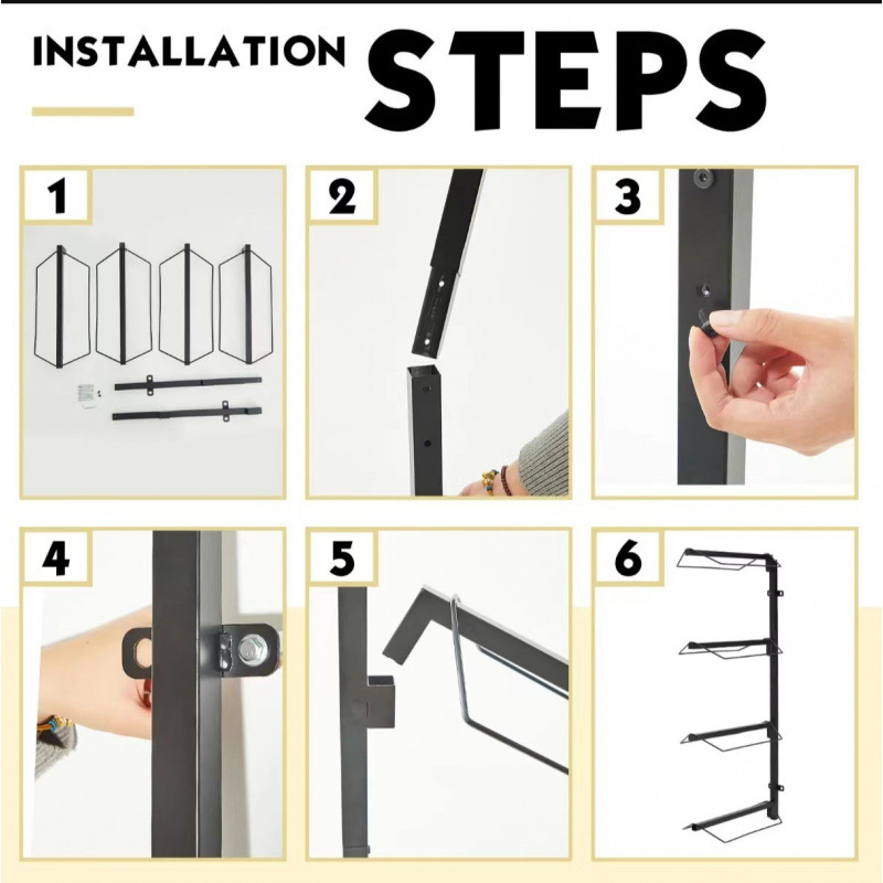 Стойка за седла Amazon TEMU за трансгранична верига за доставки, тежка стенен седла, подходяща за всички видове седла