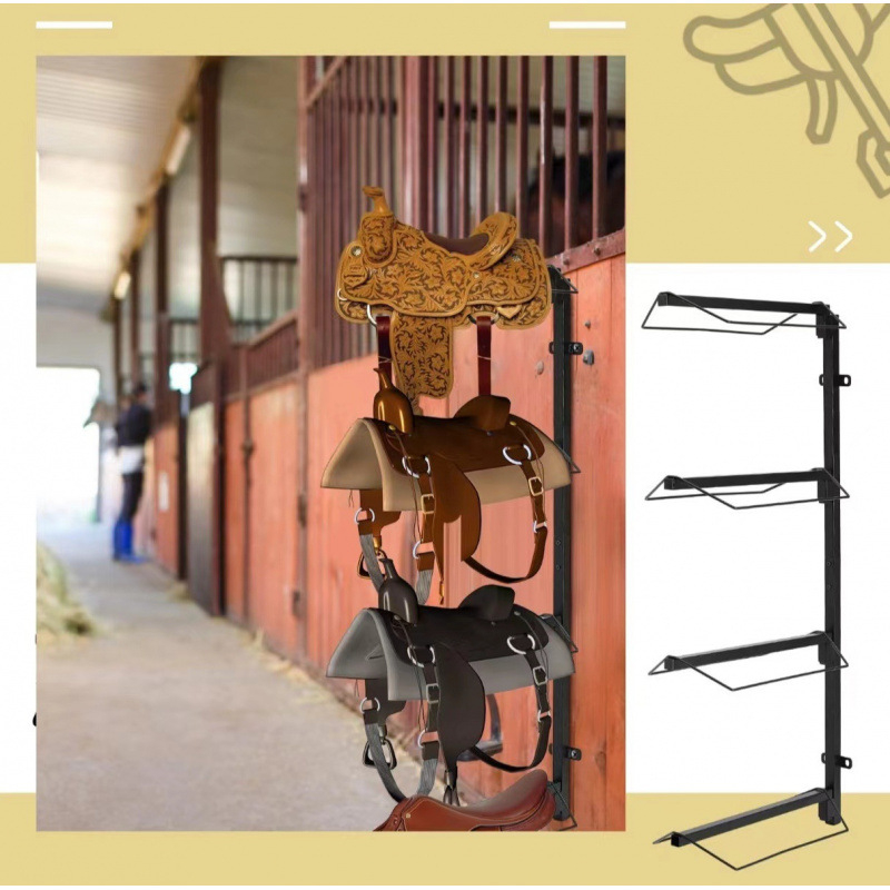 Стойка за седла Amazon TEMU за трансгранична верига за доставки, тежка стенен седла, подходяща за всички видове седла