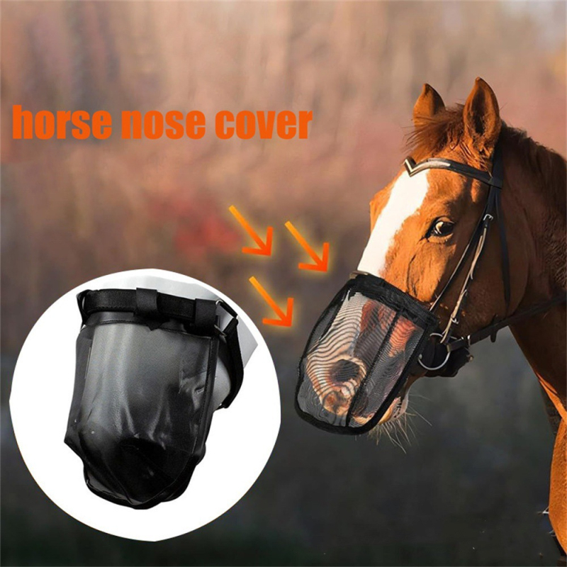 Mască de protecție împotriva muștelor de cai Amazon Crossborder Explosions, respirabilă, cu plasă, protecție UV, detașabilă, confortabilă, potrivită pentru cai mari