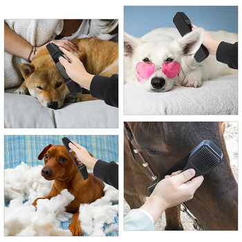 Трансгранична нова Amazon шест-в-едно четка за коне четка за красота масаж многофункционална четка за домашни любимци масажор за домашни любимци