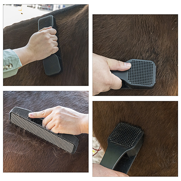 Трансгранична нова Amazon шест-в-едно четка за коне четка за красота масаж многофункционална четка за домашни любимци масажор за домашни любимци
