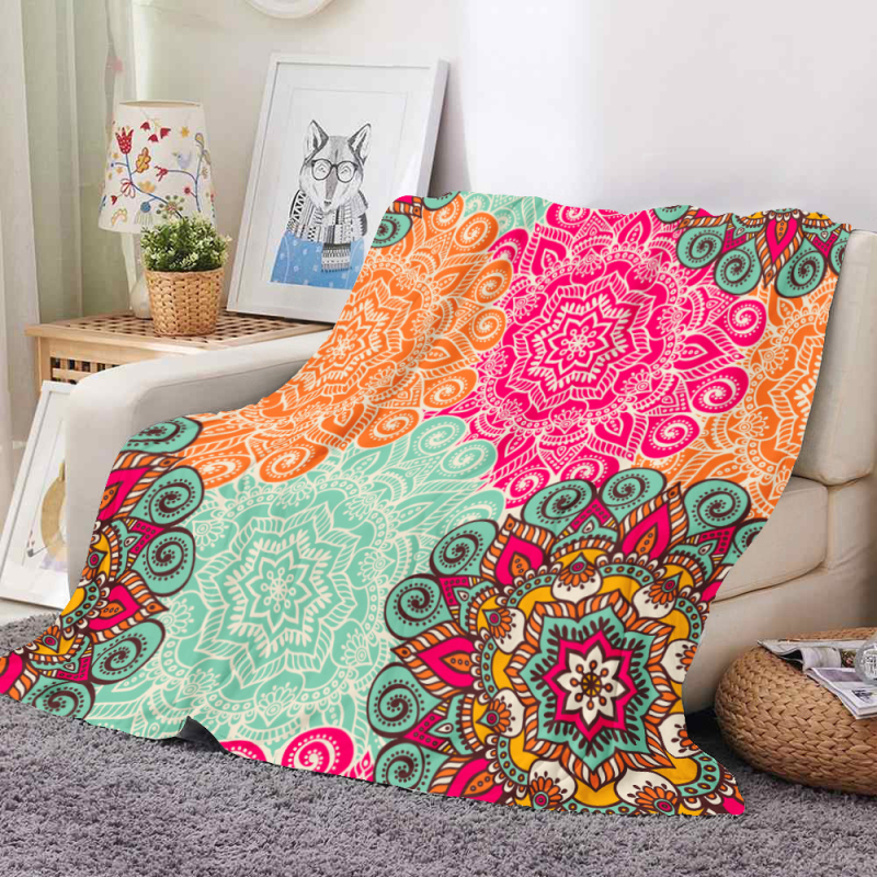 Piiriülene eriline kahekihilise paksu teki jaoks 3D-digitaalprintimise tekk diivanitekk ruudukujuline tekk geomeetrilise seeriaga