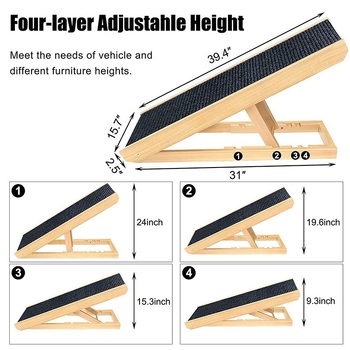 Šunų laipiojimo kopėčios, medžio masyvo reguliuojamos katės laipiojimo kopėčios, lova, sofa, sulankstomos kopėčios, rampa, naminių gyvūnėlių produktai, žaislai