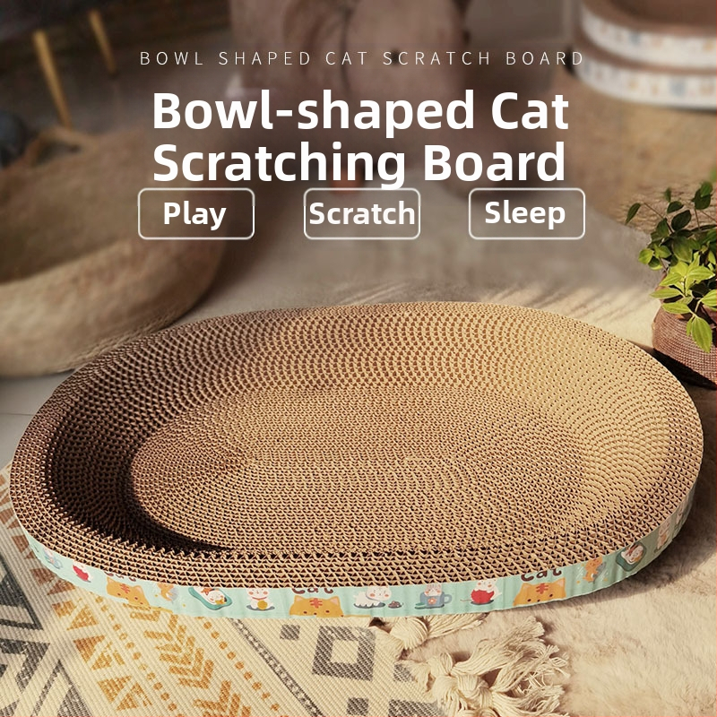 Univerzalna daska za grebanje za mačke za sva godišnja doba, Mačje gnijezdo, Ekstra veliki umivaonik za grebanje za mačke, Okrugla igračka od valovitog papira, Oprema za mačke