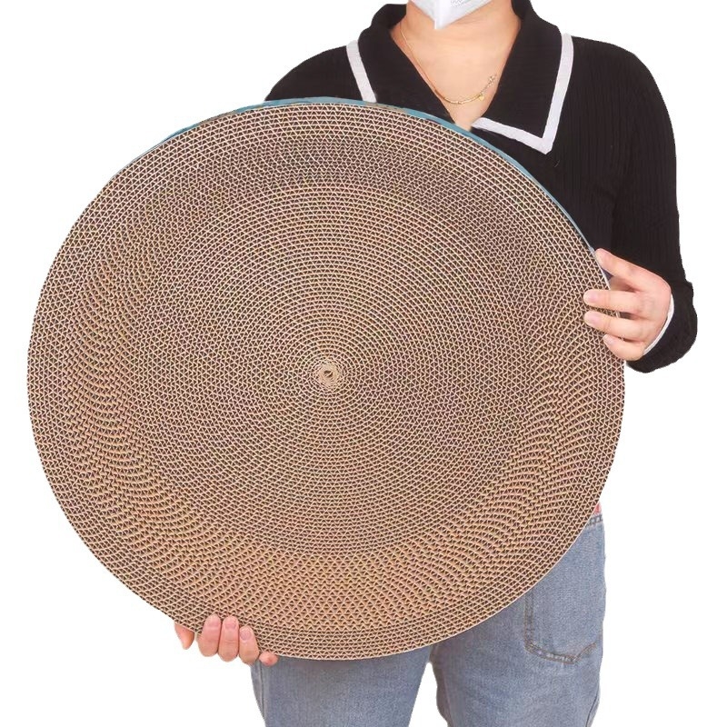 Univerzalna daska za grebanje za mačke za sva godišnja doba, Mačje gnijezdo, Ekstra veliki umivaonik za grebanje za mačke, Okrugla igračka od valovitog papira, Oprema za mačke