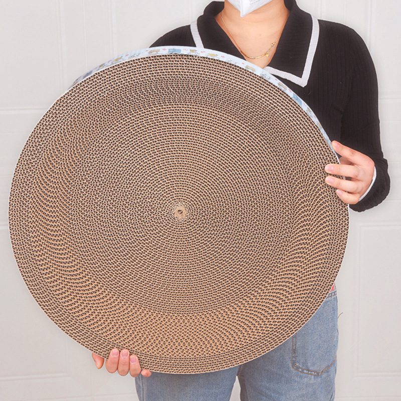 Univerzalna daska za grebanje za mačke za sva godišnja doba, Mačje gnijezdo, Ekstra veliki umivaonik za grebanje za mačke, Okrugla igračka od valovitog papira, Oprema za mačke