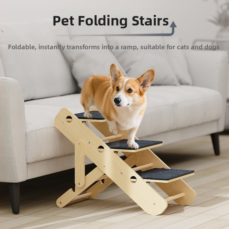 Macskamászó állvány Kisállat lépcsők Macskák és kutyák ágylépcsők Csúszásmentes mászólétra Lejtős kis öreg kutyalétra Külkereskedelem Határokon átnyúló