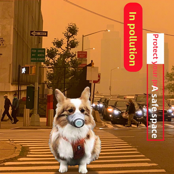 Naminių gyvūnėlių kaukė nuo miglos, taršos, dulkių nepraleidžianti, apsauganti nuo lojimo, šuns snukis, didelė ir maža šunų kaukė, sveika kelionėms, kasdieniai poreikiai