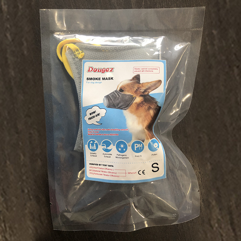 Naminių gyvūnėlių kaukė nuo miglos, taršos, dulkių nepraleidžianti, apsauganti nuo lojimo, šuns snukis, didelė ir maža šunų kaukė, sveika kelionėms, kasdieniai poreikiai