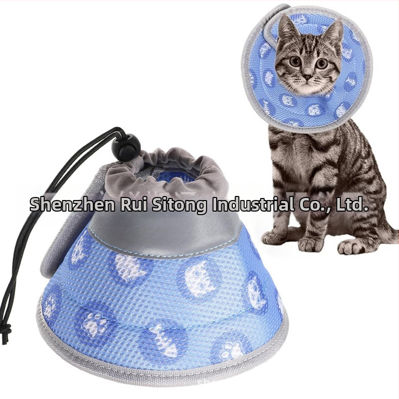 Нов нашийник за домашни любимци за котки, конусен нашийник за котки, нашийник за котки против облизване, нашийник против облизване за котки, нашийник за глава на котка