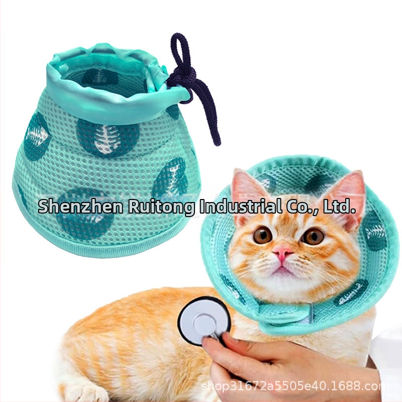 Нов нашийник за домашни любимци за котки, конусен нашийник за котки, нашийник за котки против облизване, нашийник против облизване за котки, нашийник за глава на котка