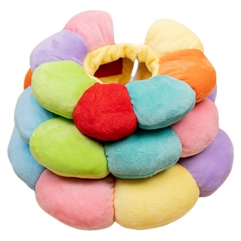 Νέο δαχτυλίδι ηλίανθου Elizabeth, μαλακό, χαριτωμένο, σκύλος, κατοικίδιο, βαμβακερό, δαχτυλίδι Elizabeth για γάτες, αντιγλειψιμα κολάρο για γάτες