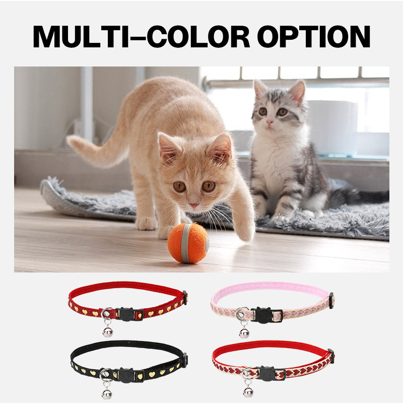 Nova baršunasta slatka ogrlica za kućne ljubimce s leptir-mašnom Amazon zvono za mačke ogrlica za pse s ljubavlju veleprodaja ogrlica za pse