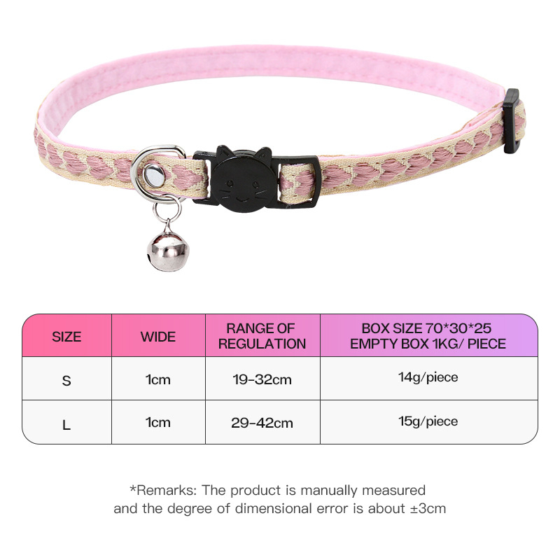 Nova baršunasta slatka ogrlica za kućne ljubimce s leptir-mašnom Amazon zvono za mačke ogrlica za pse s ljubavlju veleprodaja ogrlica za pse