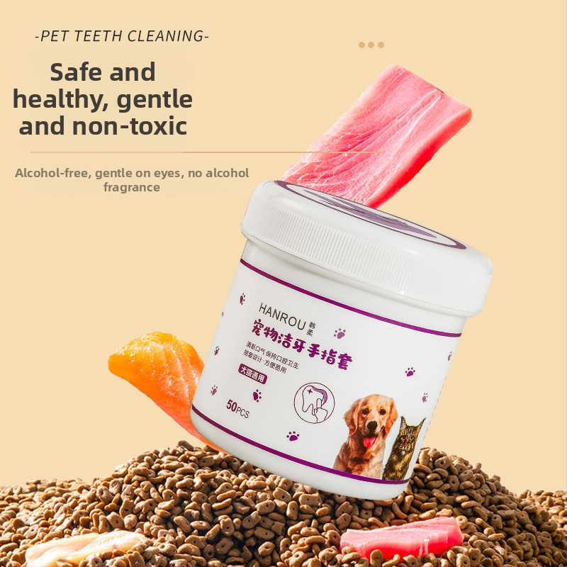 Кърпички за почистване на зъби за домашни любимци, почистване на зъби за кучета, премахване на котки, свеж дъх, зъбен камък, ръкав за пръсти