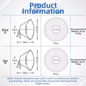 Elizabeth Circle Κατοικίδιο Γάτα Σκύλος Κουνέλι Γατάκι Elizabeth Αντιγλειπτικό Κεφαλοδέτης Αντιχαρακτικός Είδη Αποστείρωσης