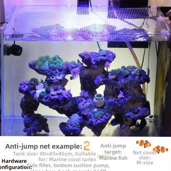 Pastoraalne jalutuskäik kerge merekalade akvaariumi kate nähtamatu hüppevastane võrk võrgukate, mida saab lõigata reguleeritav põgenemisvõrk kassivastane võrk