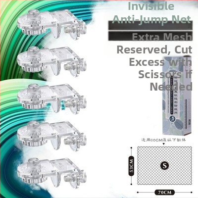 Pastoraalne jalutuskäik kerge merekalade akvaariumi kate nähtamatu hüppevastane võrk võrgukate, mida saab lõigata reguleeritav põgenemisvõrk kassivastane võrk