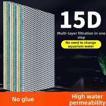 15D žuvų bako filtro medvilnė, didelio tankio sutirštinta filtro medvilnė, be klijų, skalbiama, nepuvusio vandens kokybės cheminė medvilnė, akvariumas