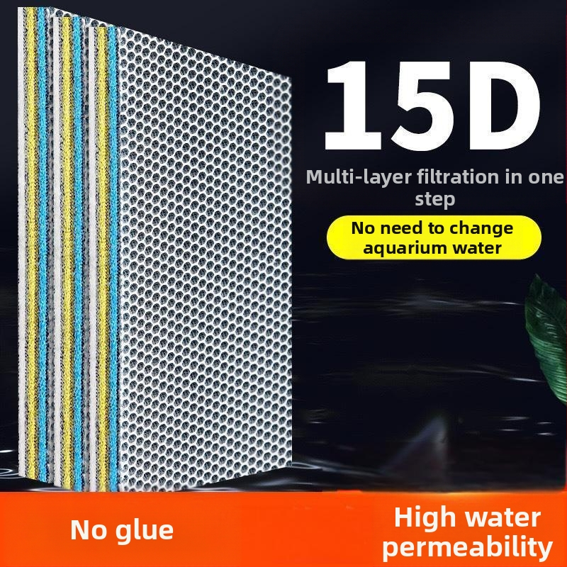 15D žuvų bako filtro medvilnė, didelio tankio sutirštinta filtro medvilnė, be klijų, skalbiama, nepuvusio vandens kokybės cheminė medvilnė, akvariumas