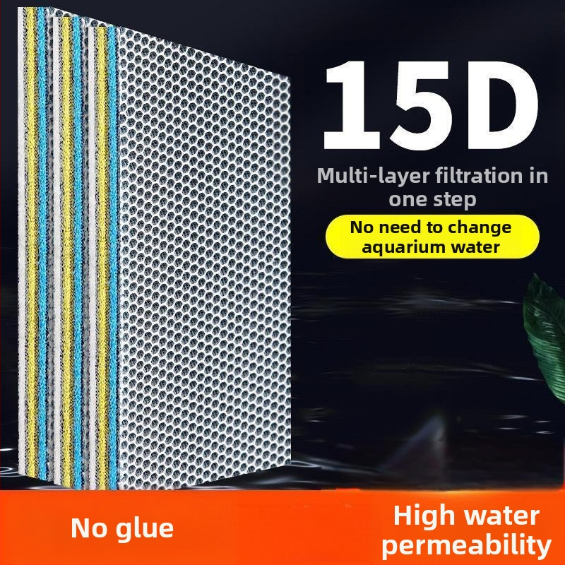 15D žuvų bako filtro medvilnė, didelio tankio sutirštinta filtro medvilnė, be klijų, skalbiama, nepuvusio vandens kokybės cheminė medvilnė, akvariumas