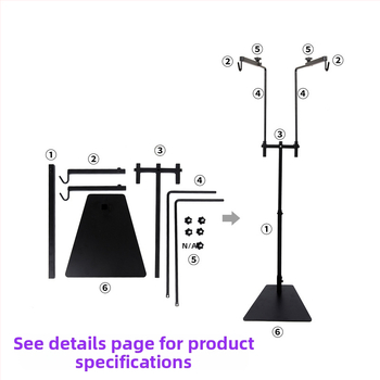 Εργοστασιακή άμεση διπλή γάντζο αναρρίχησης βάσης φωτιστικού δαπέδου για κατοικίδια, ρυθμιζόμενη βάση φωτιστικού φυτών για αναρρίχηση σε βραχίονα αμπαζούρ για κατοικίδια