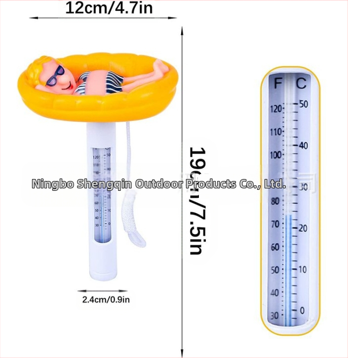 Sandėlyje Naujas termometras, spausdinamas LOGO, tarpvalstybinis karšto pardavimo baseino termometras, vaikų vandens temperatūros matuoklis