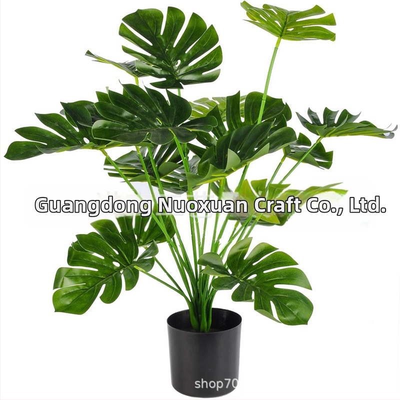 Karštai parduodamas pavasario ir vasaros naujas vėžlio lapo imitacijos augalų kraštovaizdžio dekoravimas patalpų bioniniam žaliam augalui, netikras medis, vazoninis svetainės dekoravimas