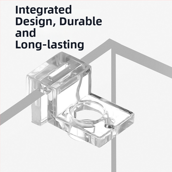 Akvariumo dangčio laikiklis, skaidrus, didelio stiprumo, kompiuterio, mažas, įleidimo ir išleidimo vamzdžio, fiksuotas, stiklinis, prie sienos tvirtinamas laikiklis
