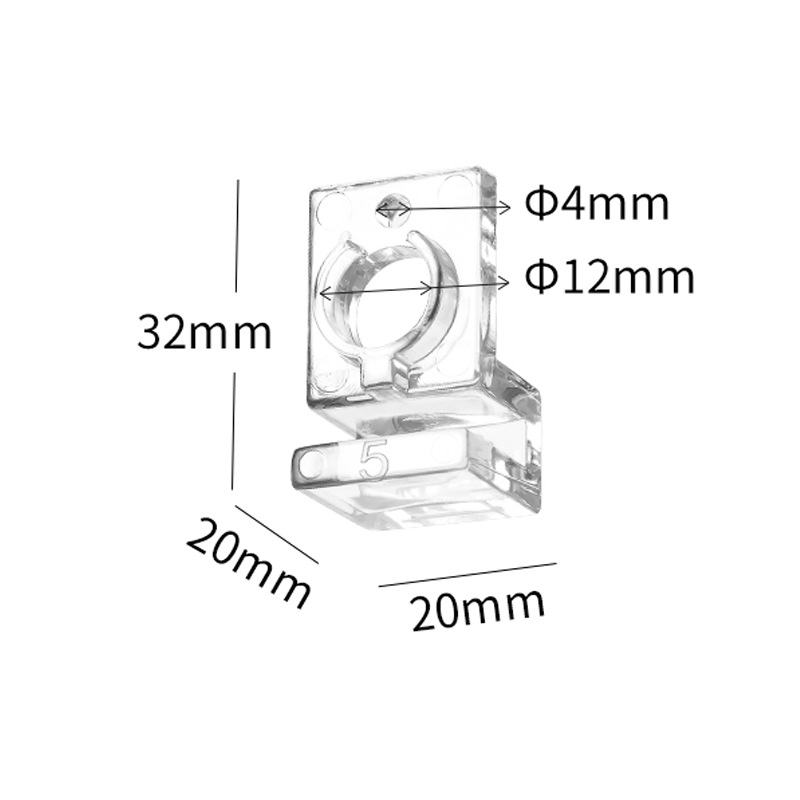 Akvariumo dangčio laikiklis, skaidrus, didelio stiprumo, kompiuterio, mažas, įleidimo ir išleidimo vamzdžio, fiksuotas, stiklinis, prie sienos tvirtinamas laikiklis