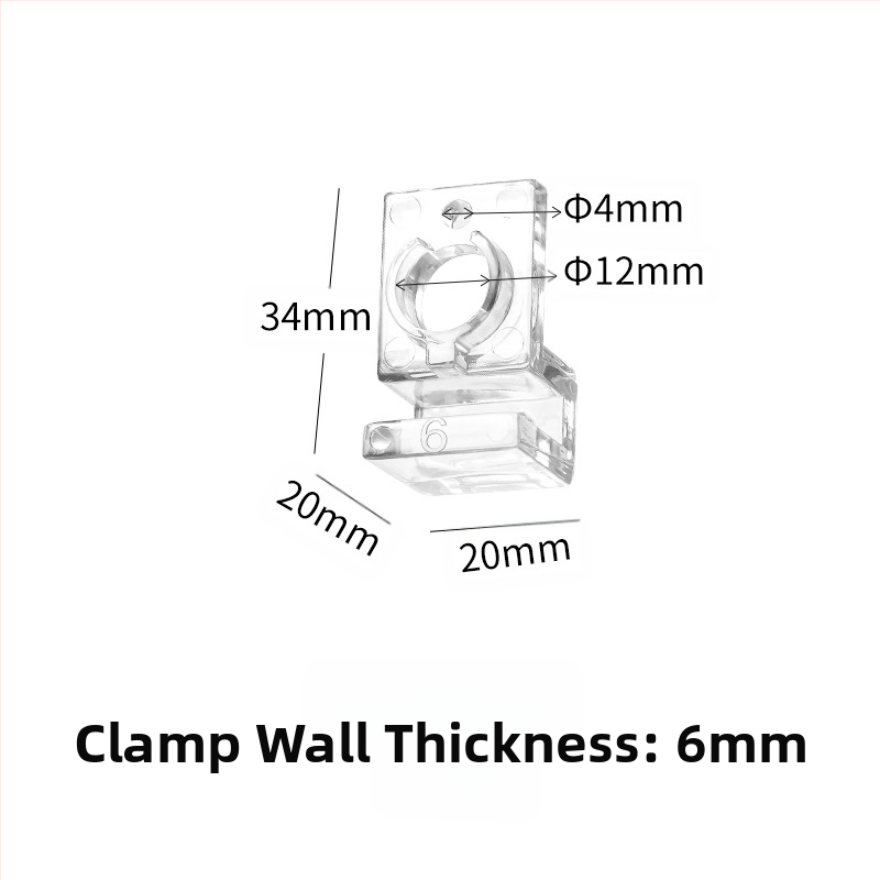 Akvariumo dangčio laikiklis, skaidrus, didelio stiprumo, kompiuterio, mažas, įleidimo ir išleidimo vamzdžio, fiksuotas, stiklinis, prie sienos tvirtinamas laikiklis