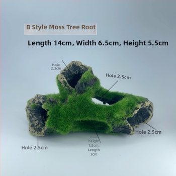 Akvariumo kraštovaizdžio flocking House dekoratyviniai dervos dirbiniai Paviljono kraštovaizdžio namas antikvarinis alpinariumas arkinis tiltas