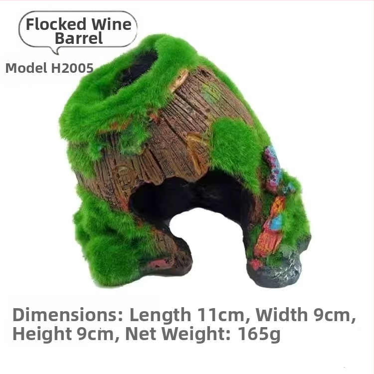 Akvariumo kraštovaizdžio flocking House dekoratyviniai dervos dirbiniai Paviljono kraštovaizdžio namas antikvarinis alpinariumas arkinis tiltas