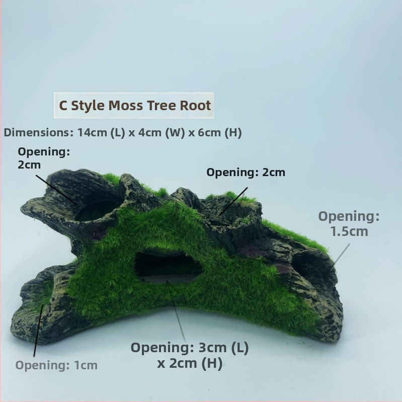 Akvariumo kraštovaizdžio flocking House dekoratyviniai dervos dirbiniai Paviljono kraštovaizdžio namas antikvarinis alpinariumas arkinis tiltas