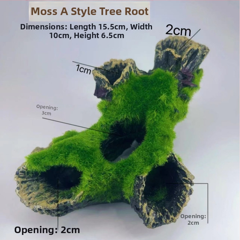 Akvariumo kraštovaizdžio flocking House dekoratyviniai dervos dirbiniai Paviljono kraštovaizdžio namas antikvarinis alpinariumas arkinis tiltas