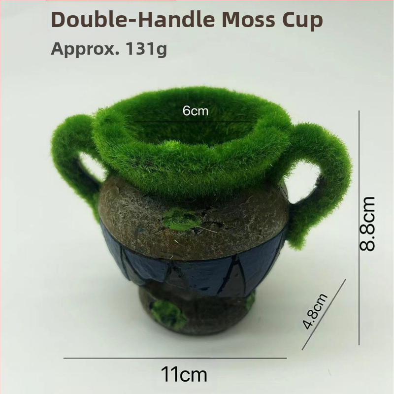 Akvariumo kraštovaizdžio flocking House dekoratyviniai dervos dirbiniai Paviljono kraštovaizdžio namas antikvarinis alpinariumas arkinis tiltas