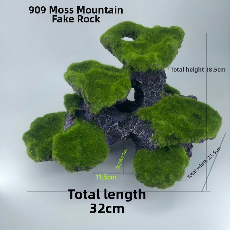 Akvariumo kraštovaizdžio flocking House dekoratyviniai dervos dirbiniai Paviljono kraštovaizdžio namas antikvarinis alpinariumas arkinis tiltas