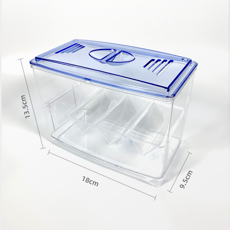 Sepijų inkubacijos dėžė, atskira izoliacinė dėžė, veisimo dėžė, daugiafunkcis akrilinis izoliacinis bakas