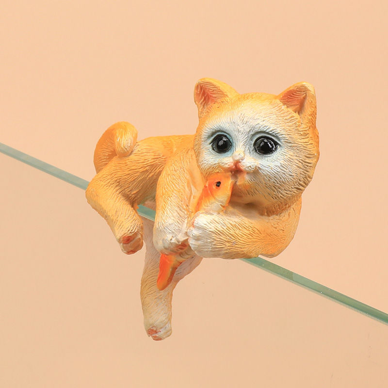 Akvariumo peizažas, katės kuprinė, akvariumo šoniniai pakabinami papuošalai, akvariumo stalas