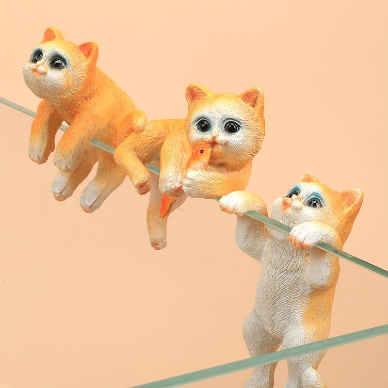 Akvariumo peizažas, katės kuprinė, akvariumo šoniniai pakabinami papuošalai, akvariumo stalas