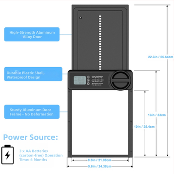 Kanamaja uks Elektriline ajastusega lemmikloomauks Nutikas kanauks Pigistamisvastane Amazon Piiriülene kuummüük Loominguline lemmikloomatarbed