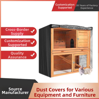 Naminių triušių uždangalai, lauko dviaukštis naminių gyvūnėlių namelis, apsaugantis nuo saulės, dulkių, atsparus lietui, vėjui, triušių narvo apsauginis uždangalas