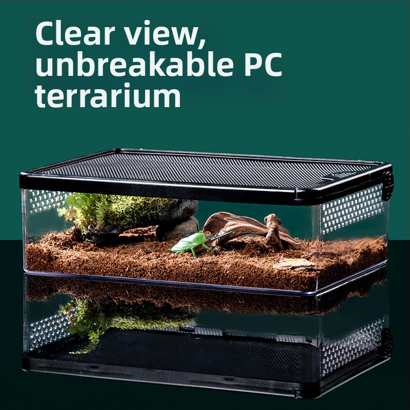 Chovná klietka pre plazy, rohatú žabu, korytnačku, škrečka, užovku, nádrž s klietkou, protiúniková klietka pre plazy a domáce zvieratá, potreby pre domáce zvieratá