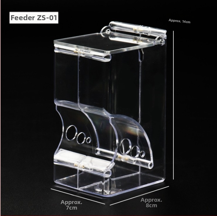 Žiurkėnų šėryklos maisto dėžutė gali būti pritvirtinama voverės ežio jūrų kiaulytės maisto dubenėlio apsauga nuo apvirtimo žiurkėnų ZS automatinis šėrykla