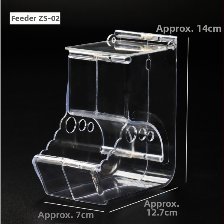 Žiurkėnų šėryklos maisto dėžutė gali būti pritvirtinama voverės ežio jūrų kiaulytės maisto dubenėlio apsauga nuo apvirtimo žiurkėnų ZS automatinis šėrykla