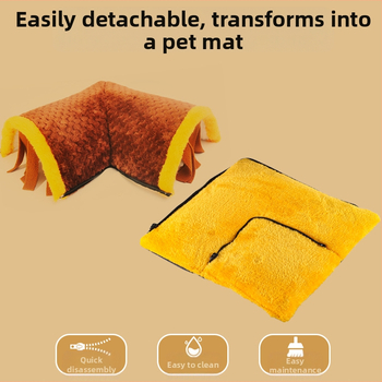 Διασυνοριακή φωλιά από βαμβάκι ινδικού χοιριδίου Διασκεδαστικό μικρό κατοικίδιο κουνέλι καναλιού Totoro Ζεστή φωλιά ύπνου Ολλανδική φωλιά τούνελ διάτρησης χοίρων