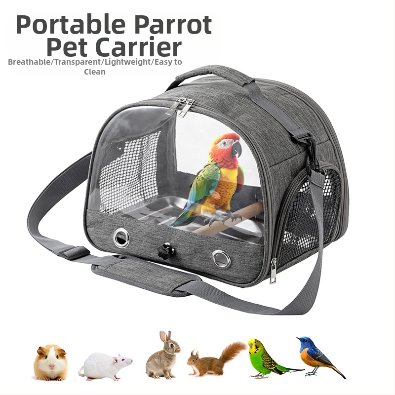 Трансгранична чанта за птици, преносима клетка за птици, водоустойчива клетка за хамстери и папагали, сгъваема чанта за гълъби, скорци и домашни любимци, черна чанта за птици, феникс